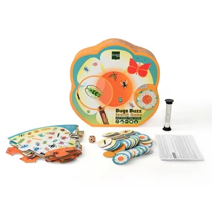 Factory-Printed Custom Insect Search Game Cards Jigsaw Puzzle Spot It Paper Playing Cards for Kids