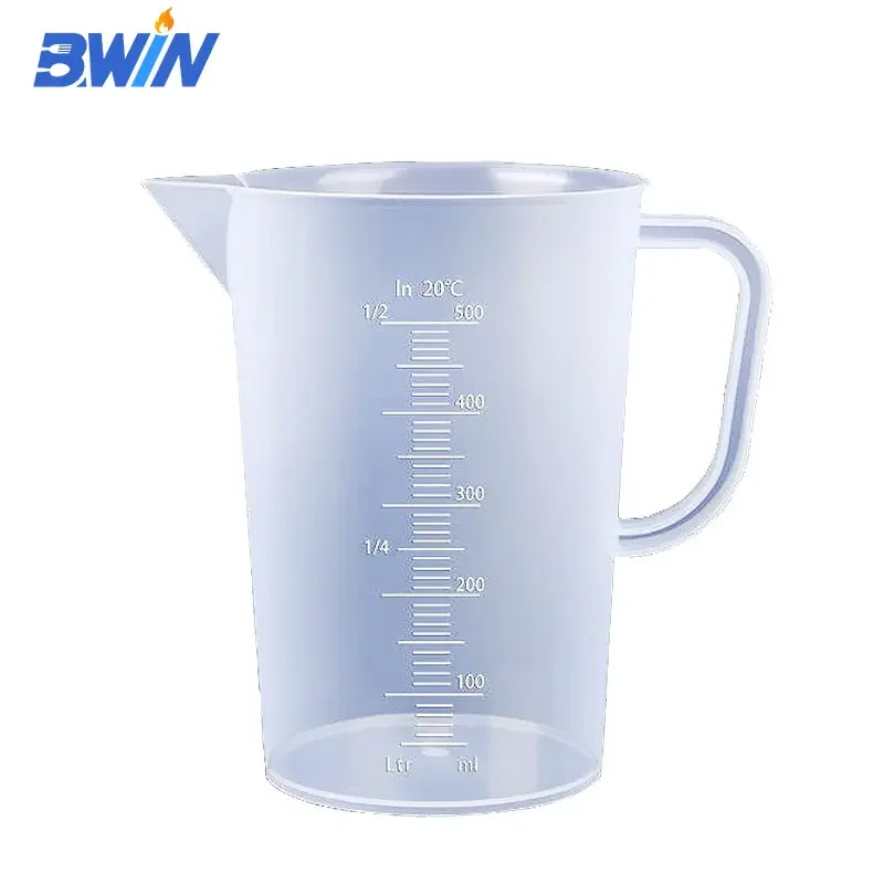 Stackable Dishwasher-Safe Unbreakable Plastic Measuring Cups 500ml Food-Grade Jugs for Great Oil Vinegar Flour and More