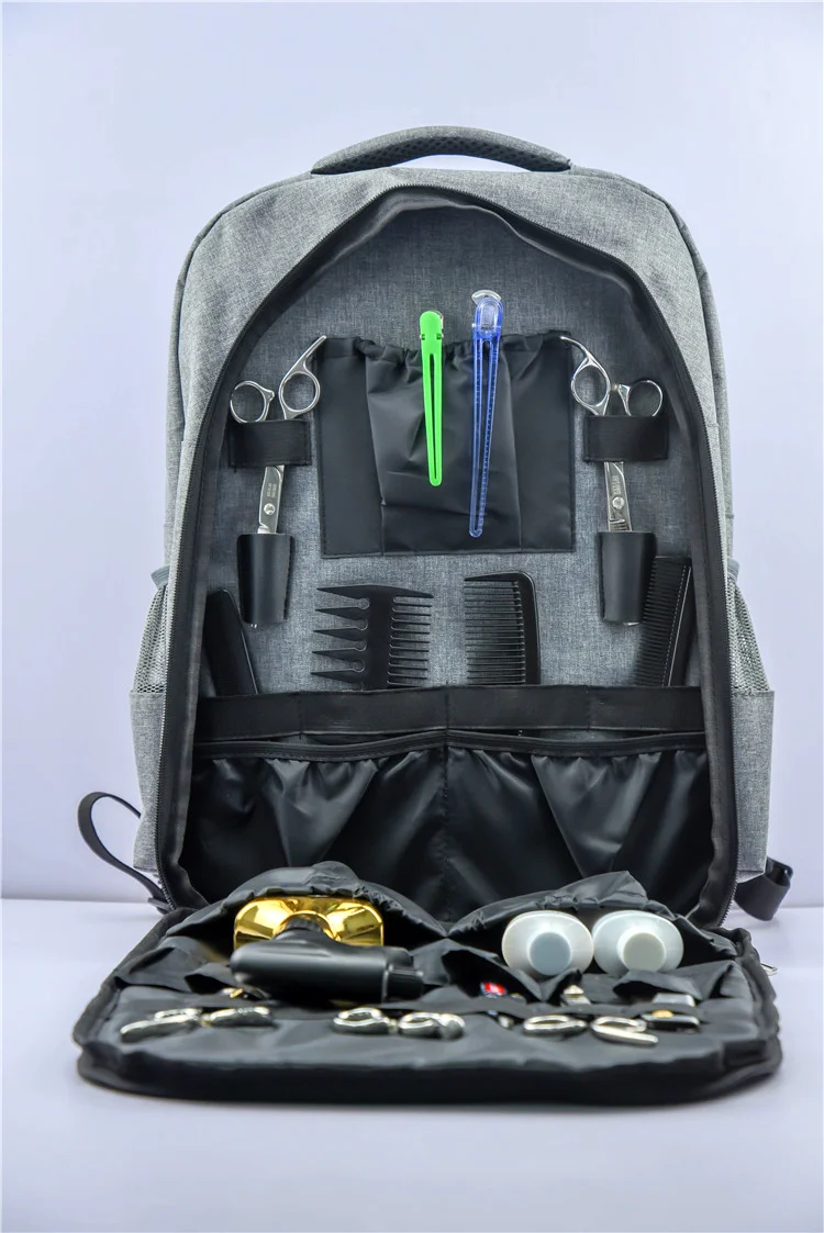 MQSS Mochila de barbero portátil Profesionales portátiles Instrumento de  Peluquero Tijeras de Peluquero Que Labra Casos Mochila Cosmética  Organizador : Amazon.com.mx: Belleza