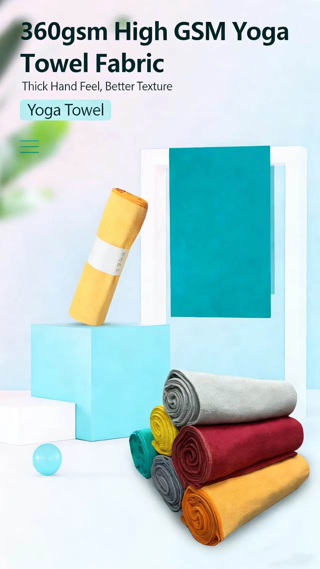 Factory Wholesale Custom Portable Thickened Yoga Mat with Printed Logo Professional Anti-Slip Yoga Studio preview 6