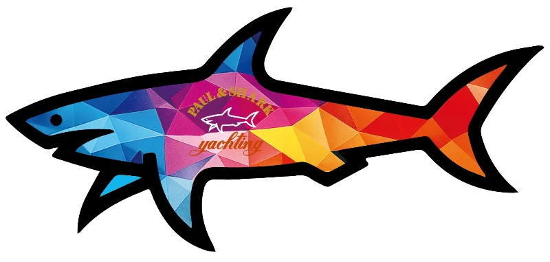 2025 Customized 3D Paul Shark Sticker Logo Wholesale