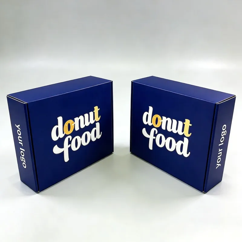 Hot Sale Matte Lamination Donuts Bread Paper Box Custom logo Size Pastry Biscuits Packaging Soy Ink Bakery Cakes Egg tart Box