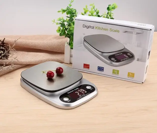 bsci factory supply hot selling lfgb pass color option stainless kitchen scale digital kitchen digital scale food scale