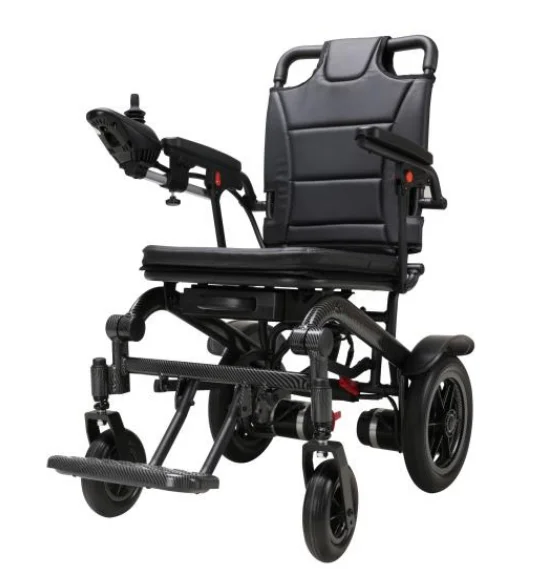 21.5kg Light weight wheelchair feather wheelchair one button folding power wheelchair with detachable lithium battery -BZ-XWED03 supplier