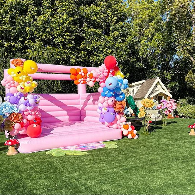 Pink Castle Bounce House Inflatable Wedding Bouncer For Sale Buy Inflatable Pink Castle