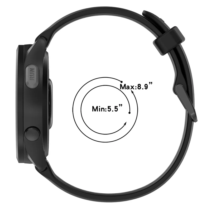 20MM Silicone Strap for Garmin Smart Watches Durable Waterproof