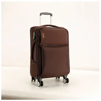 Manufacture Customized Big Capacity Waterproof oxford zipper travelling Luggage bags Trolly suitcase