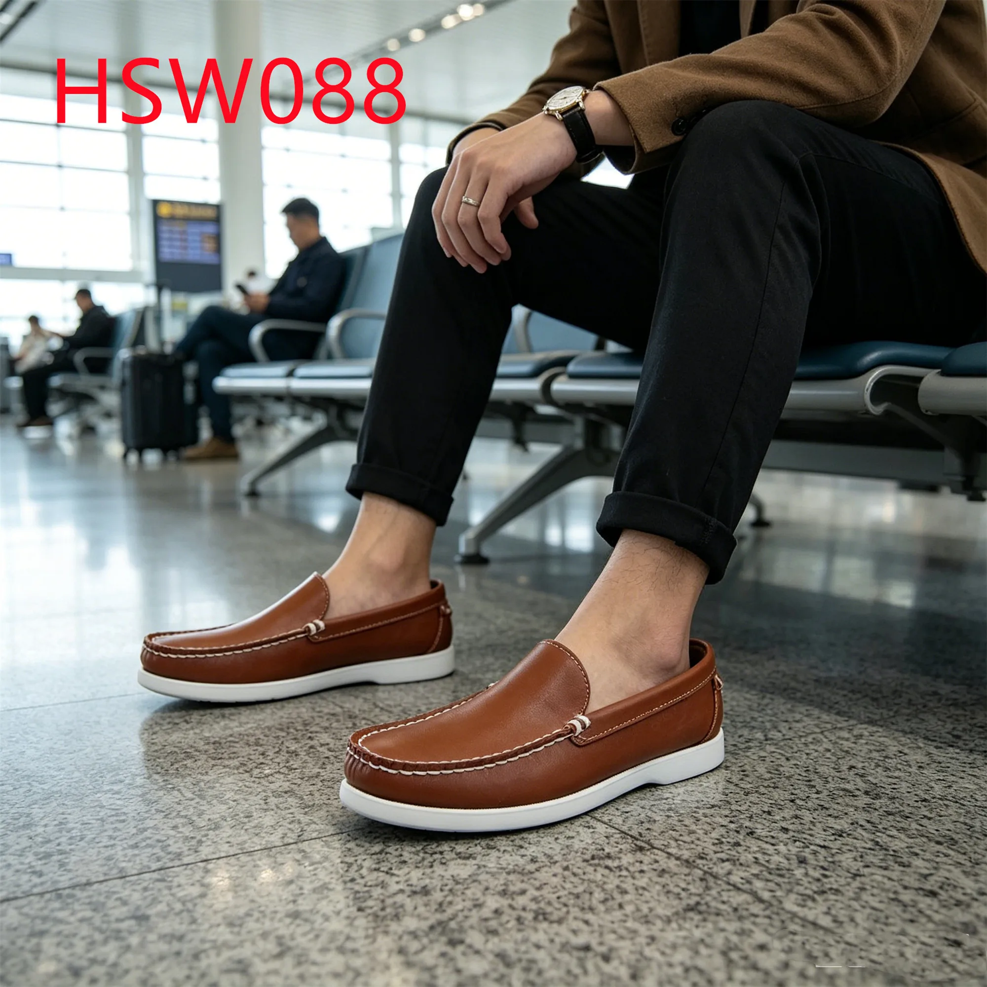 HY,New Vogue Casual Outings Traditional Details Delicate Boat Shoes Spain Popular All-match Hand-sewing Penny Shoes HSW088