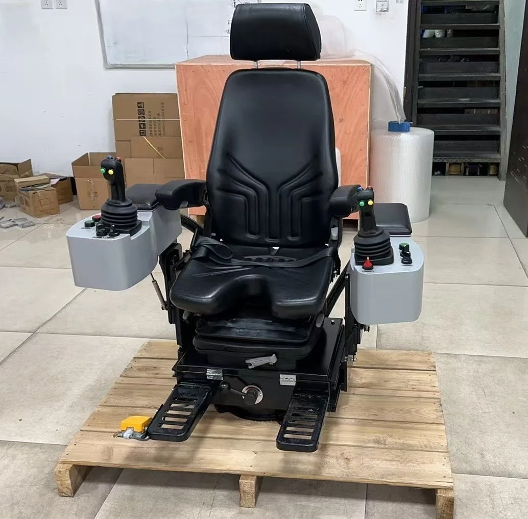 Adjustable Customization Crane Cab Operator Seat Console Unit  China Design Construction Machinery Parts