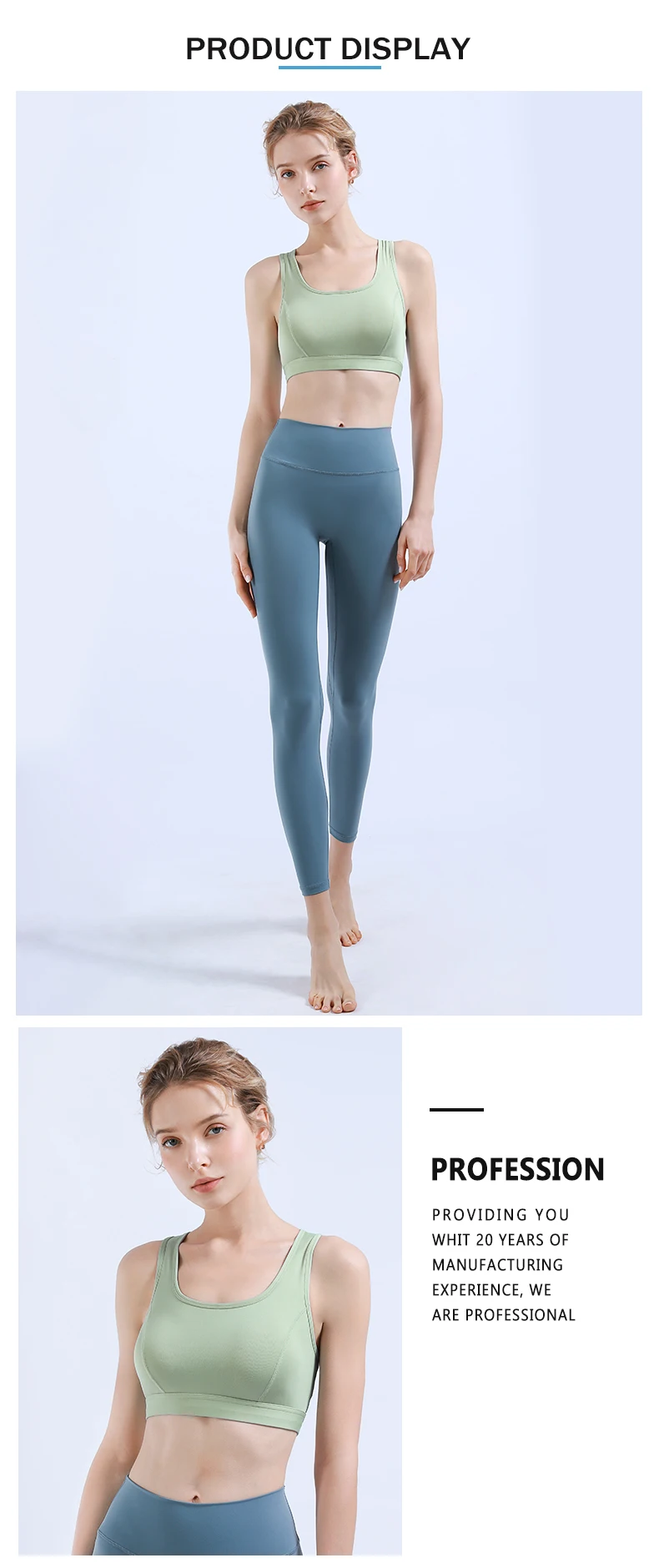 Wholesale Fitness Yoga Wear Ladies Backless Crop Top Sports Bra Back Contrast Color Gym Yoga Bra