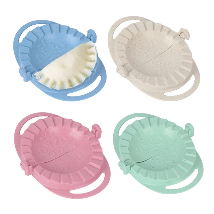 Custom Logo Manual Mini Small Dough Press Plastic Pastry Shaper Empanada Maker Press Dumplings Maker Mold Machine for Home