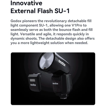Godox V1Pro C V1 Pro TTL Li-ion Professional Speedlite Round Head Camera Flash Wireless Transmission Speedlite Flash for Canon detail image