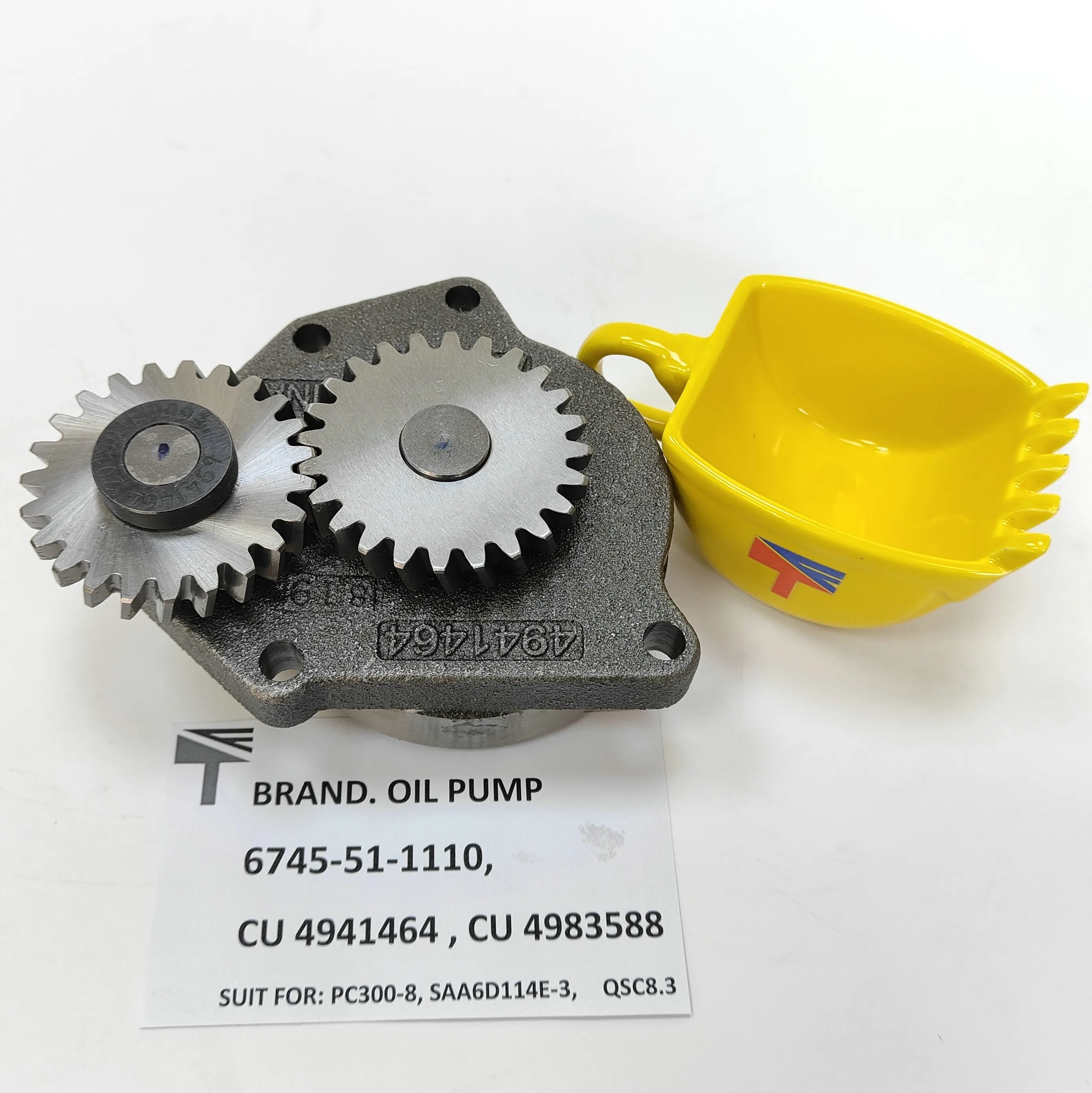 Komatsu EXCAVATOR PC300-8 Engine SAA6D114E-3 Oil Pump
