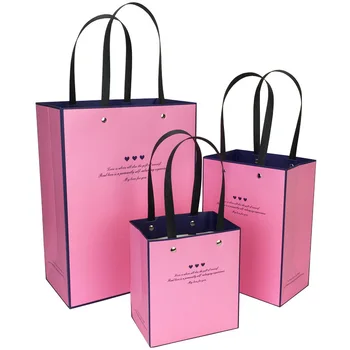 Luxury Small Business Gift Bags Custom LOGO UV Coated Paper Packaging for Jewelry Watch Perfume Recyclable Shopping Bag