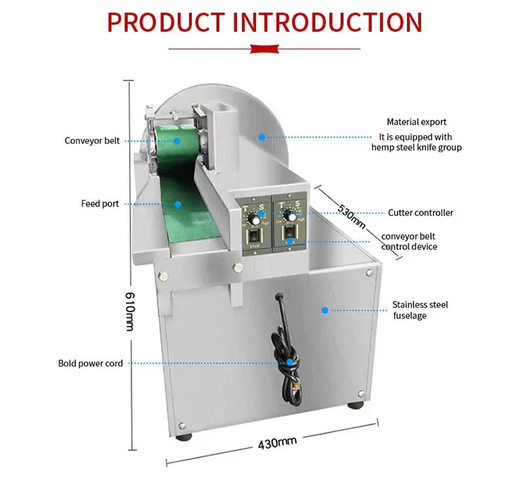 Multifunctional Electric Green Onion Vegetable Chopper/ucumber Carrot Slicing Potato Vegetable Cutting Machine /Fruit Cutter