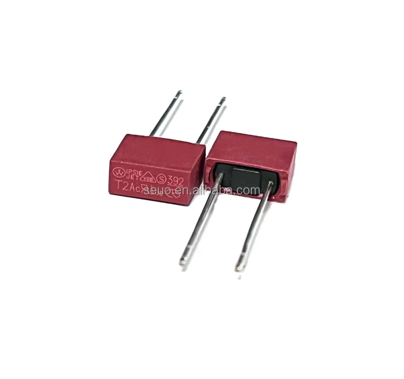 Лидер продаж квадратный коричневый 392 T0.1A 250V 8x4 мм радиальный свинцовый микро-предохранитель защита