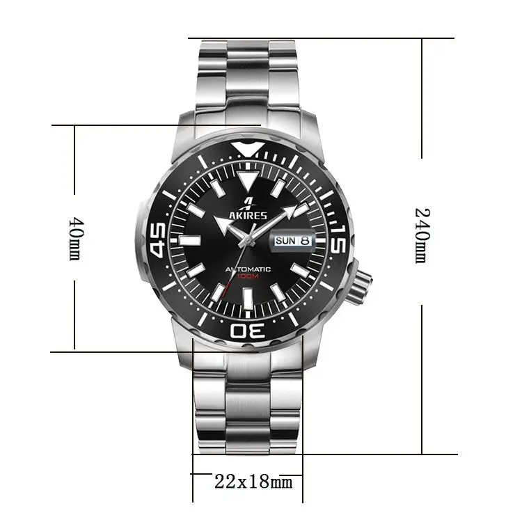 Tungsten Case Chronograph Original for Price Hand Men Golden Color Automatic Mechanical Core Watch