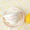 Red-Cup and saucer