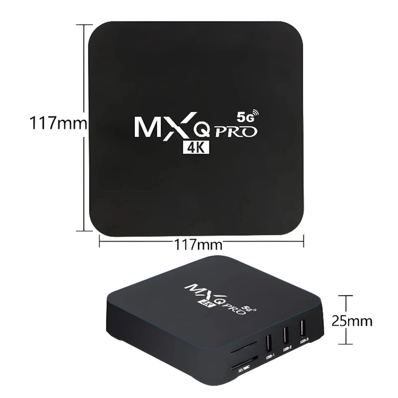 Multimedia Player Set Top Box Smart TV BOX MXQ Pro Android WiFi 5G 3D Youtube Media Player 4K Smart Tv Box