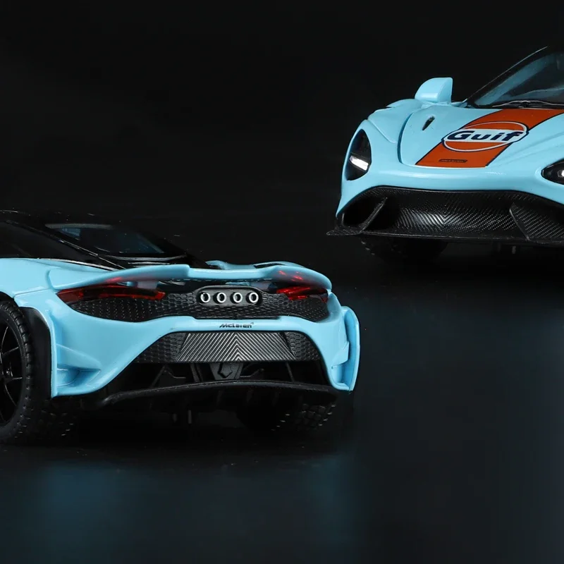 ZYX 1/32 Mclaren 765LT Supersport Car Zinc Alloy Pull Back Diecast