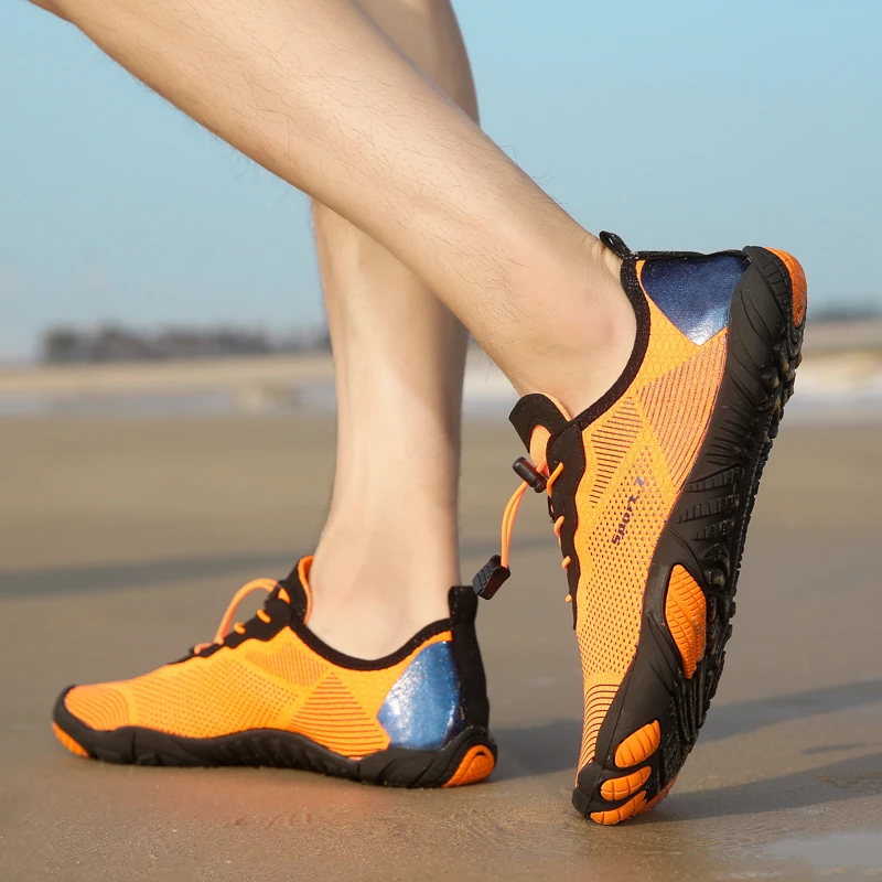 Водонепроницаемая спортивная обувь, быстросохнущая обувь для занятий аква-йогой, легкая пластиковая пляжная обувь для мужчин, хит продаж, мужская пляжная обувь
