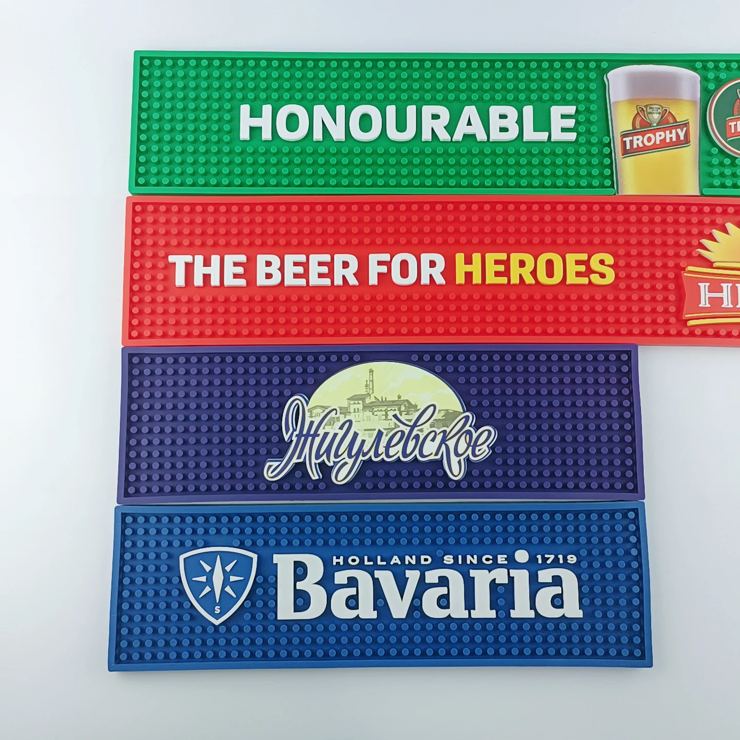 Eco-Friendly Soft PVC Beer Counter Mat Custom Bar Beer Mat - China