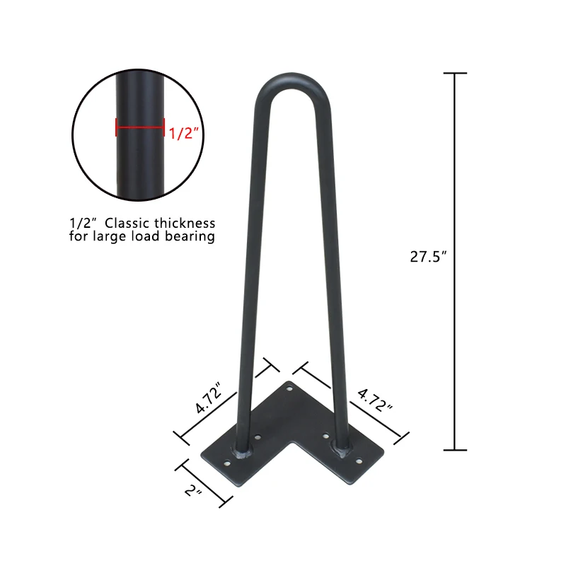 Heavy Duty Industrial Metal Kitchen Home Furniture Office Desk End