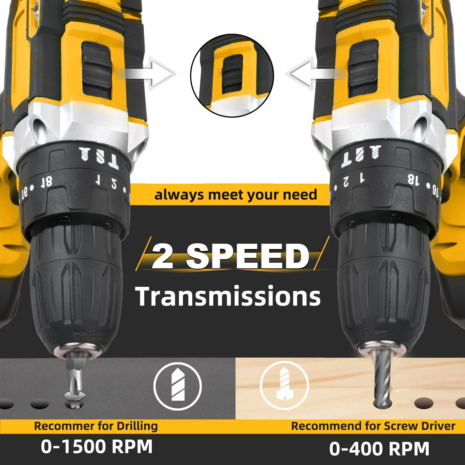 Tournevis électrique sans clé 20 V, perceuse à percussion sans fil, vitesse variable, perçage max. 30 mm, batterie, entrepôt local UE_voghion.com