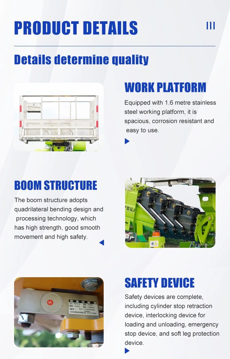 30m Aerial Platform Bucket Truck Manlift Lifting Platforms for High-Altitude Repairs and Construction 5