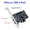 บล็อก PCIe เป็น 1394 แบบ 3 พอร์ต