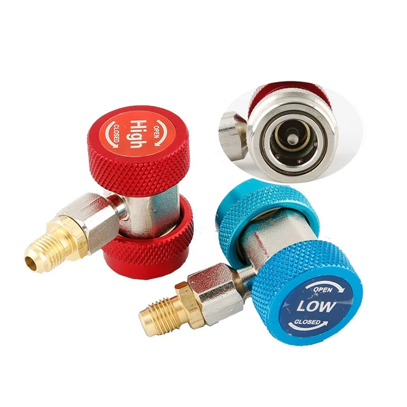 low ac freon manifold gauge hose conversion-5