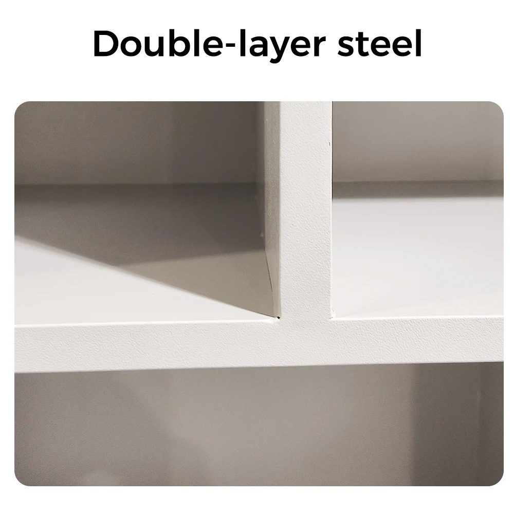 Modern Steel Vertical Bookrack Iron Cabinet for Small Spaces Living Room Furniture for Home Office School Hotel