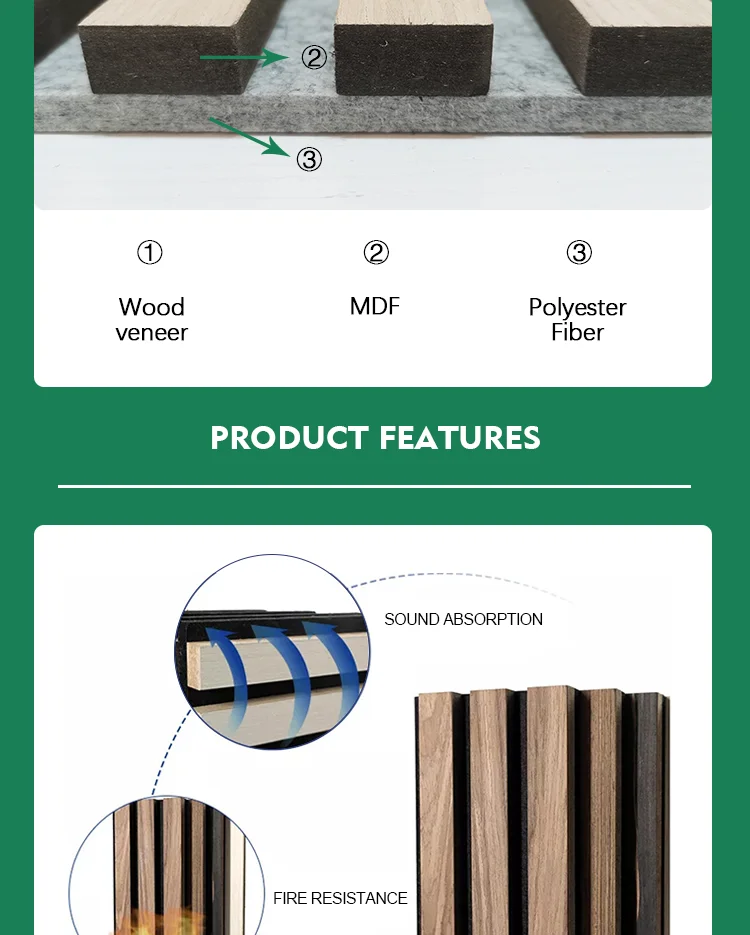 Sound Absorbing Panel Acoustic Wall Panel Polyester Acoustic Panel