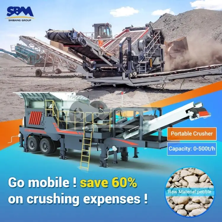 Granite Limestone Gravel Mobile Jaw Crusher Machine Sieve for Crushed Stone