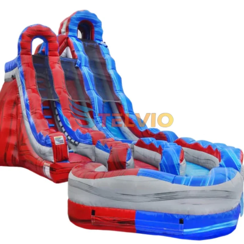 Inflatable Water Slide Commercial Inflatable Slides With Swimming Pool