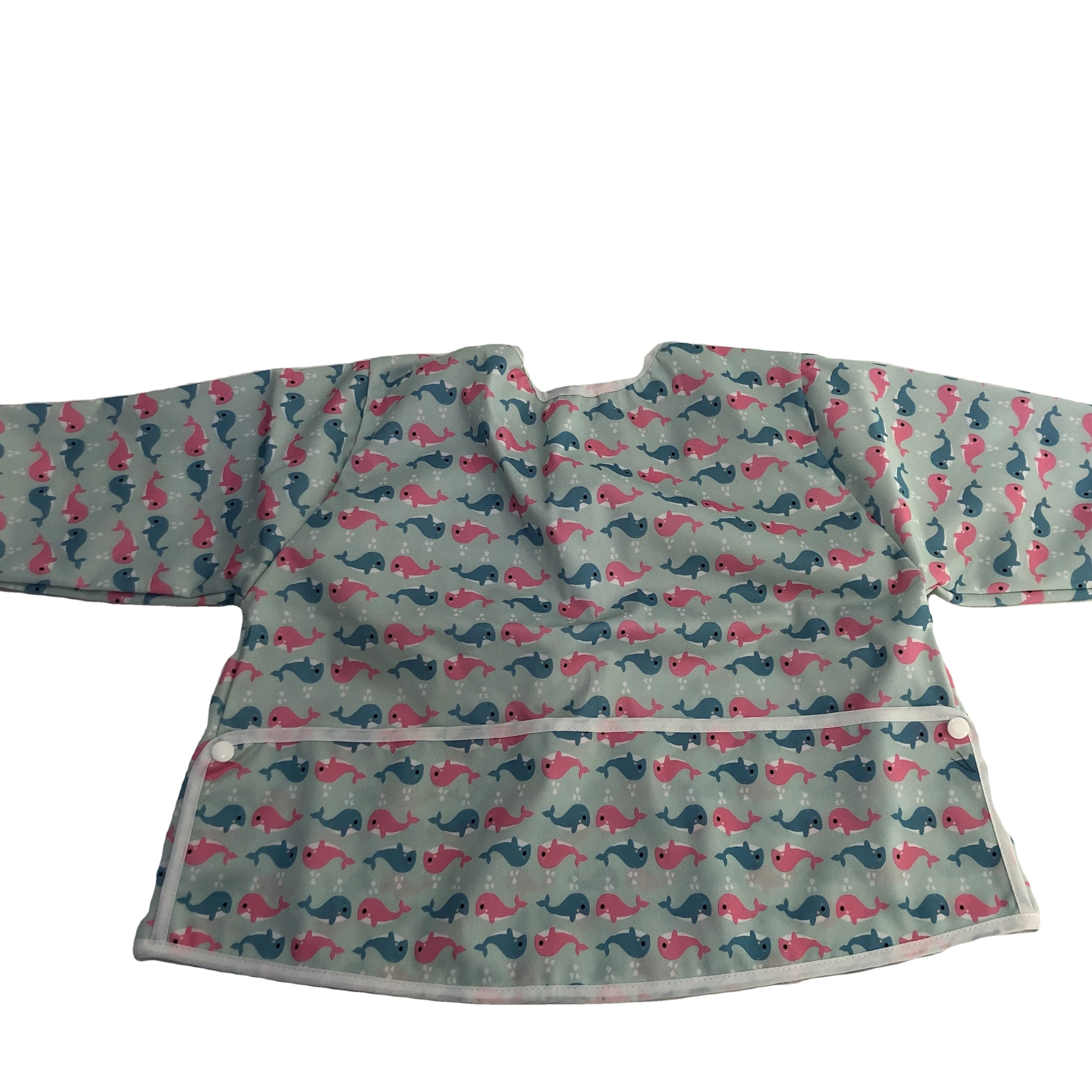 Комбинезон с длинными рукавами для маленьких детей; Нагрудник для маленьких детей