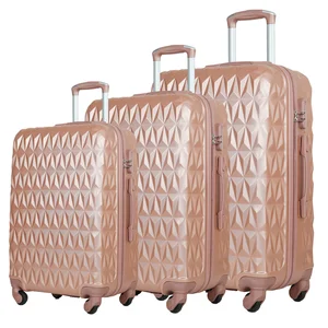 Large Capacity Anti-Theft ABS Material Multi-piece Suitcase Popular Modern 4-Wheeled Travel Bag Universal Spinner 3 PCS SET