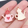 1 21x18x1mm-25169-13g-rojo gota melocotón regadera en forma de amor