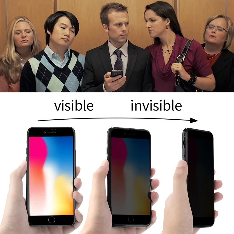 
 Защитная пленка для экрана для iPhone 12 11 Pro Max, антишпионское закаленное стекло для iPhone X XS XR 7 6 6S 8 Plus, защитное стекло  