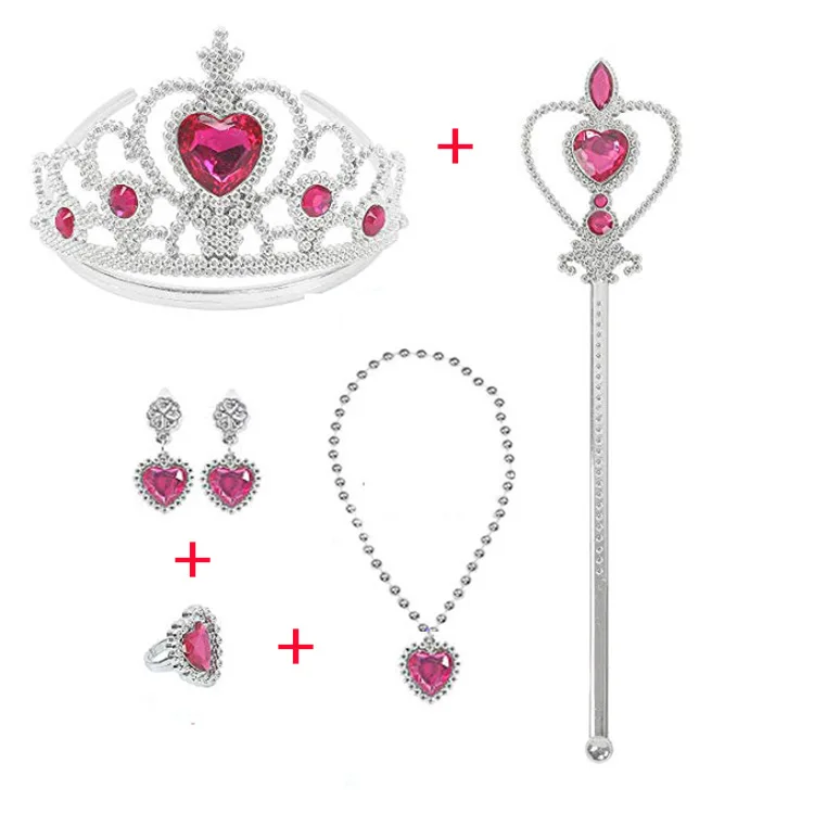 Pink Witch Costume Accessories Set Crown and Wand for Women Parties Amazon.com: Yearntown 7 Pcs Pink Princess Green Witch  main image 4