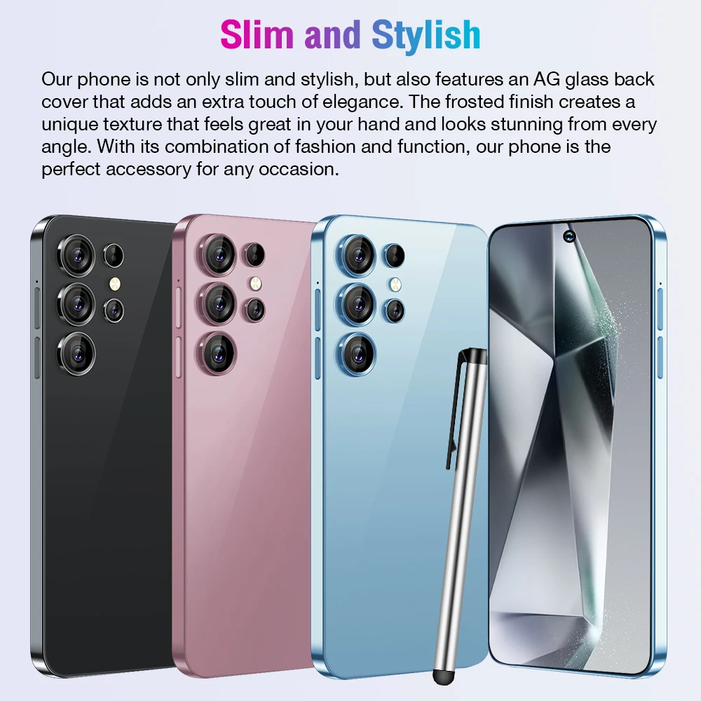 Original S24 Ultra 5G Smartphone S24 Ultra AI Celular Baratos Big Screen Big Battery 5g AI Mobile Phone Factory Price