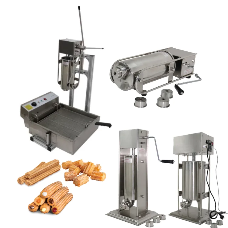 Maquinas de para hacer churros maker churos automatic filling filler fritter equipment making churrera churros machine automatic