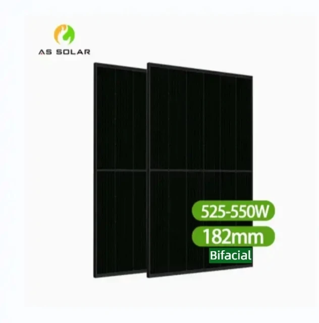 Hot Sale 525watts 530W 540W 550W Solar Panel High Quality 144cells Bifacial Mono Half Cell PV Module