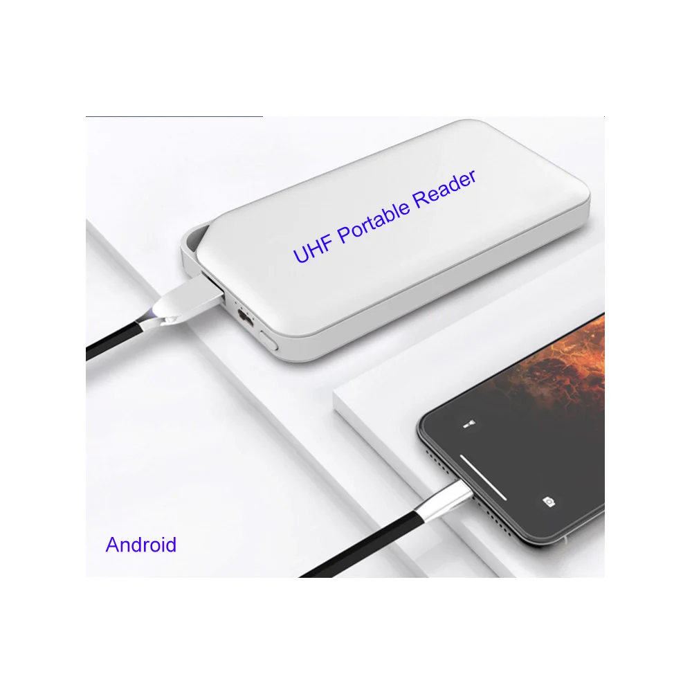USB Desktop Windows Android BLE Portable 2m UHf RFID Handheld Reader for for Mobile