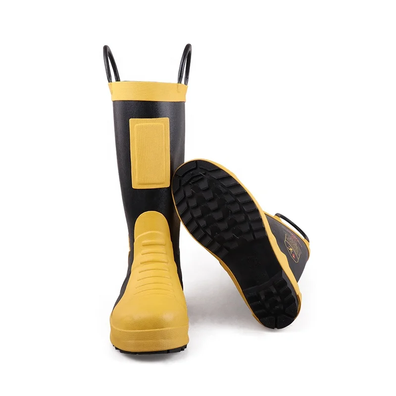 3539 EN15090 EN ISO 20344 неопреновые защитные противопожарные сапоги с