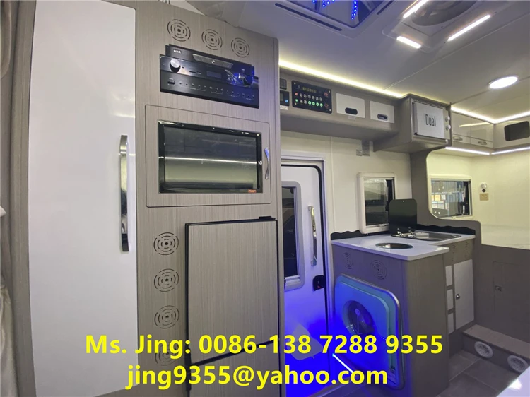 Factory Direct Sales YUEJIN 4x2 Luxury Mobile Touring Car RV Motorhome