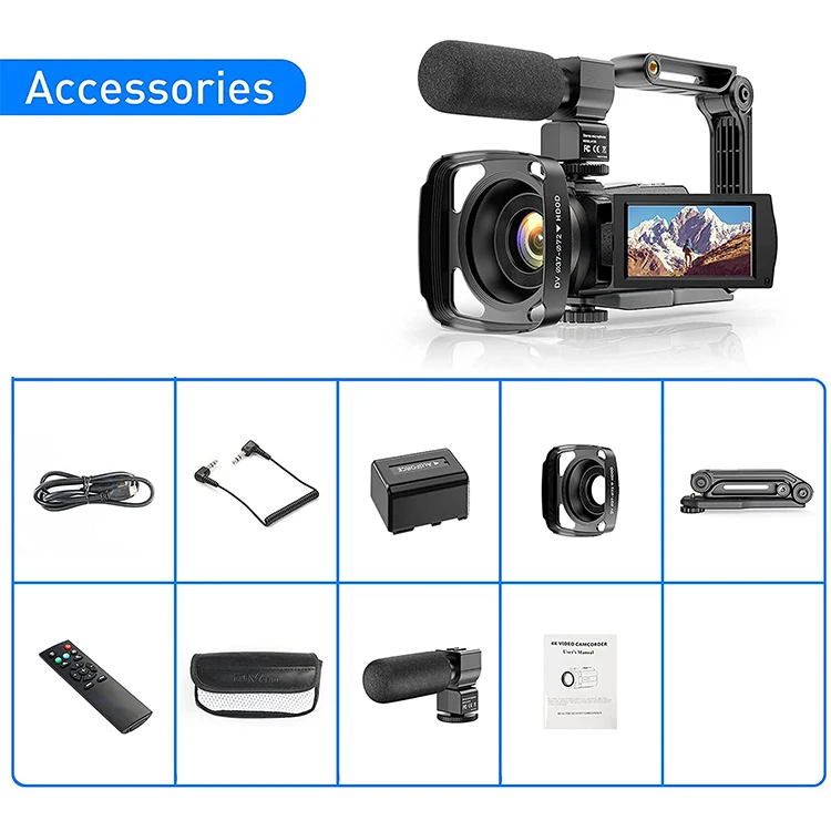 Hot Fashion with Best Quality UHD Digital Camcorder Professional Camera WiFi Night Vision 4K Video Camera Camcorder