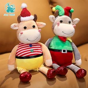 Wholesale Soft Plush Cow Toy Children Christmas Gift Stuffed Animal Mascot