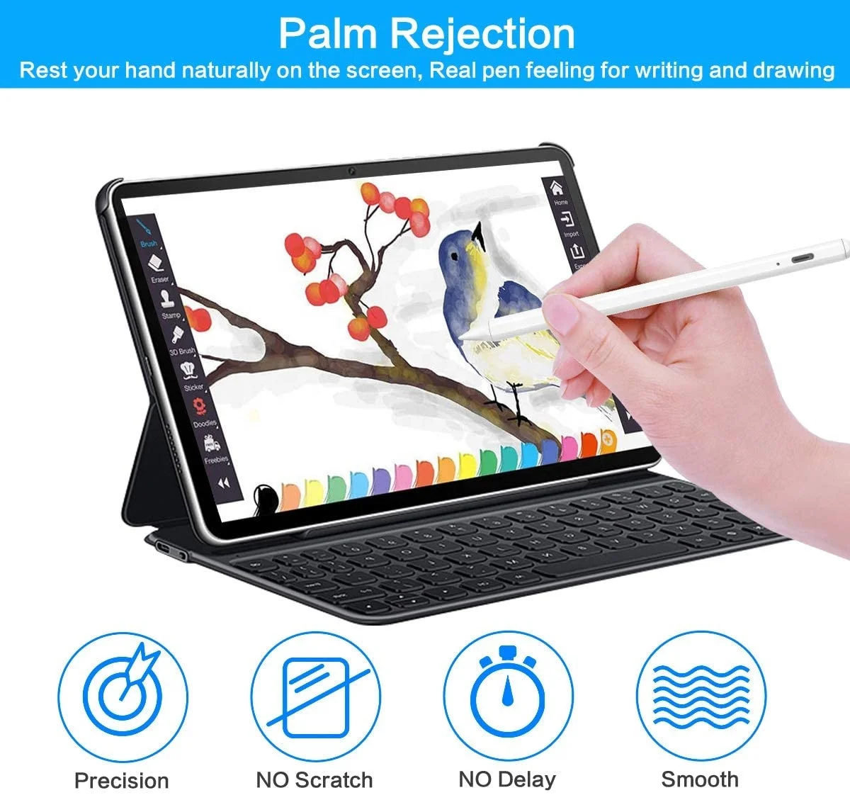 COO Factory Custom Touch Pencil for Apple Ipad Stylus Pen Active Stylus Pen for Apple Pencil iPad Mini Pro Air