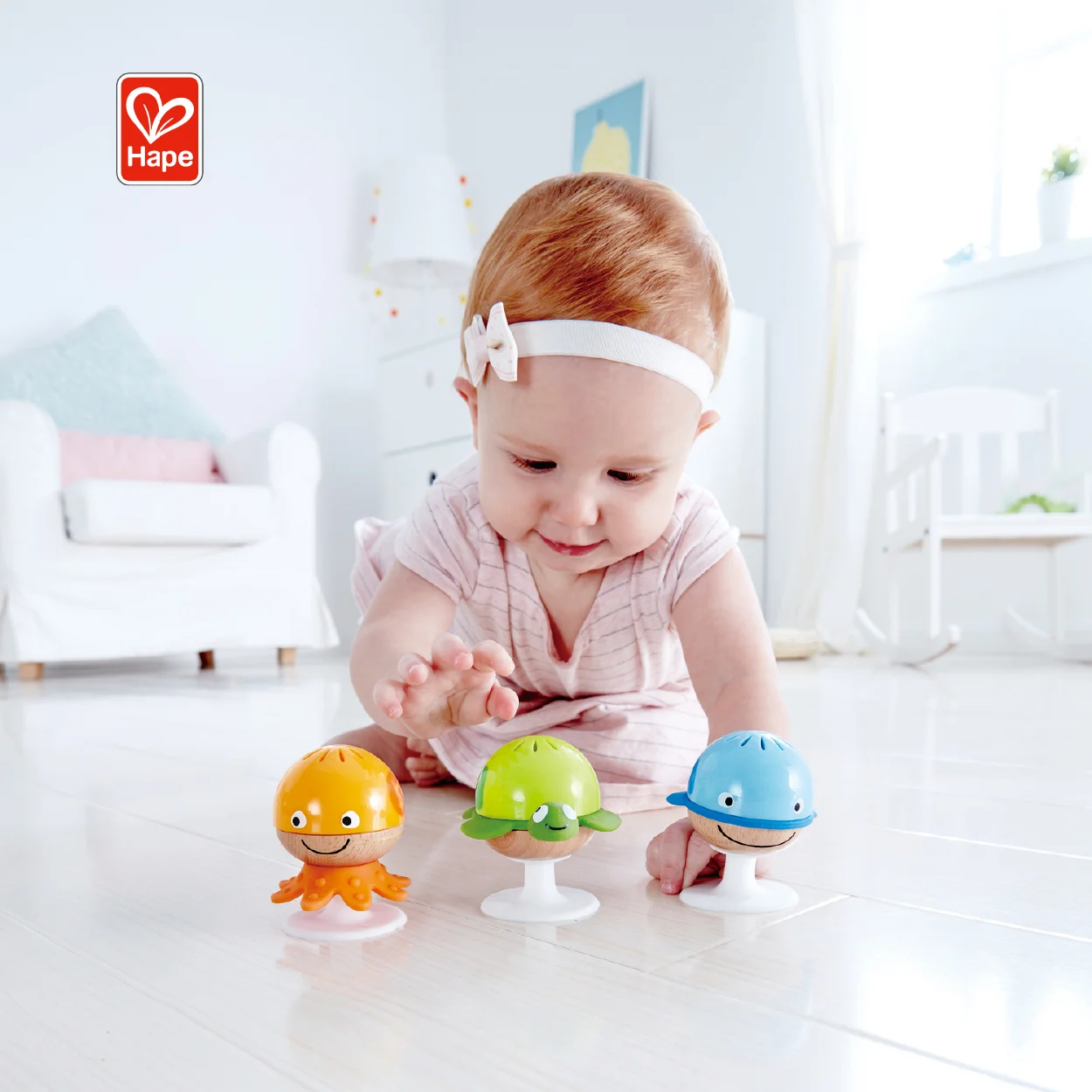 Распродажа, детские погремушки Hape с присоской, деревянные игрушки